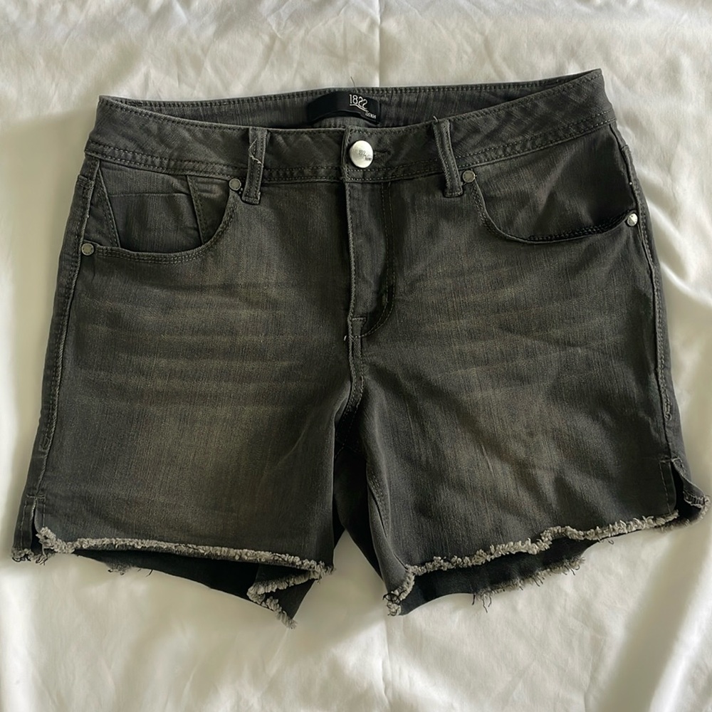 Black Denim Shorts